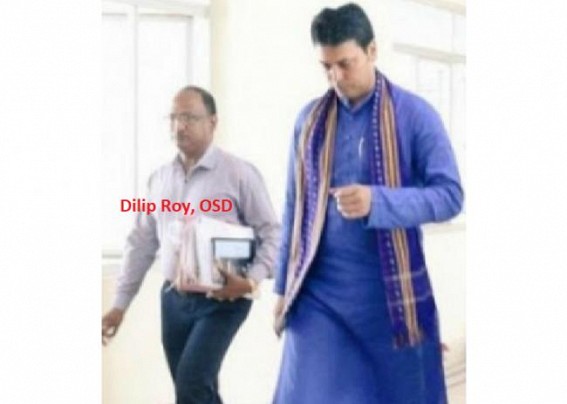 Biplab Debâ€™s OSD Dilip Roy engaged Spies to check rebel MLAs movements